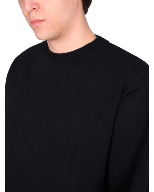 Acne Black Cotton Sweatshirt for men