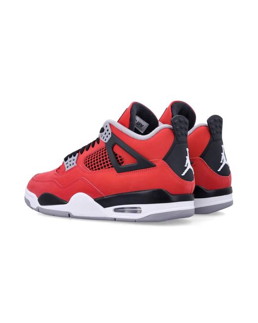 Nike Red Air Jordan 4 'Toro Bravo' Sneakers