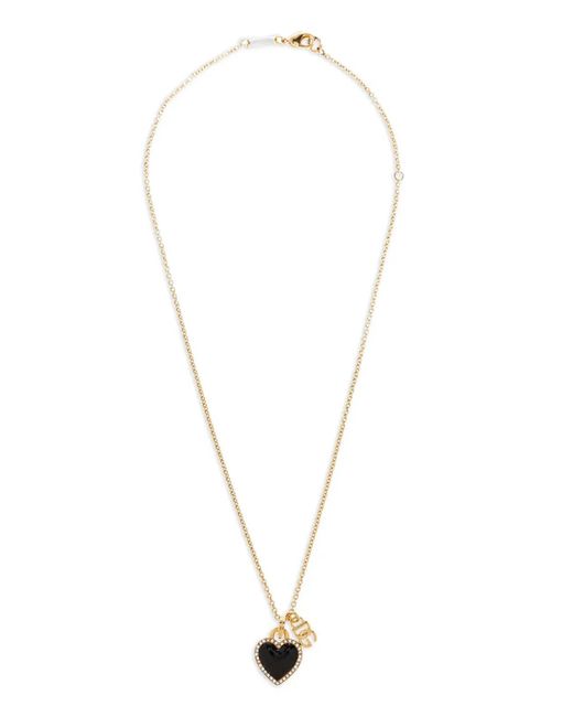 Dolce & Gabbana White Dolce & Gabbana 'Heart Logo' Necklace
