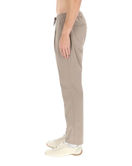 Herno Gray Pants With Logo for men