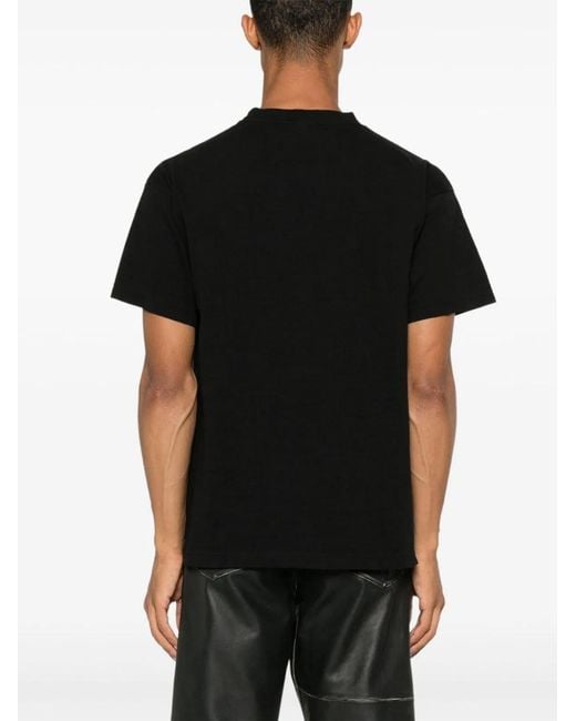 SAINT Mxxxxxx Black Logo Cotton T-Shirt for men