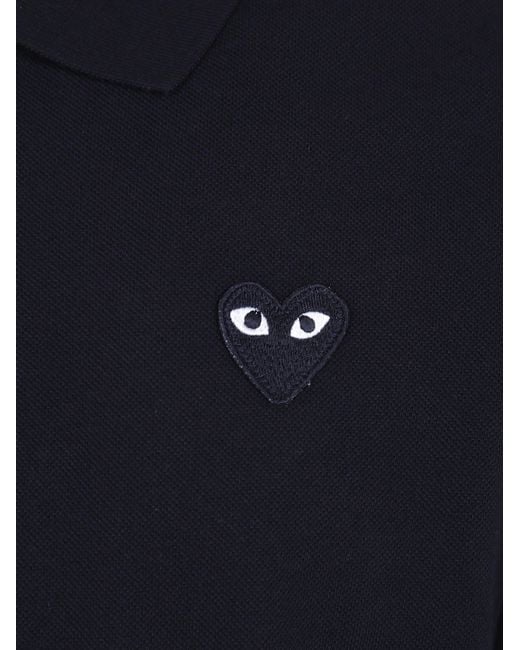 COMME DES GARÇONS PLAY Blue T-Shirt Emblem Knit