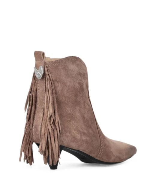 Pinko Brown Flat Shoes