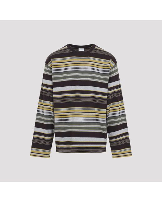 Dries Van Noten Black Burgundy Hember T-Shirt for men