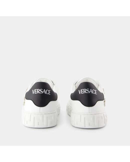 Versace White La Greca Sneakers