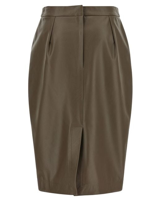 Stella McCartney Green High Waist Skirt