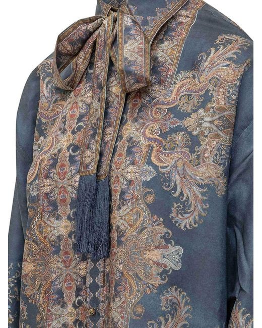 Zimmermann Blue Camicia Valiant
