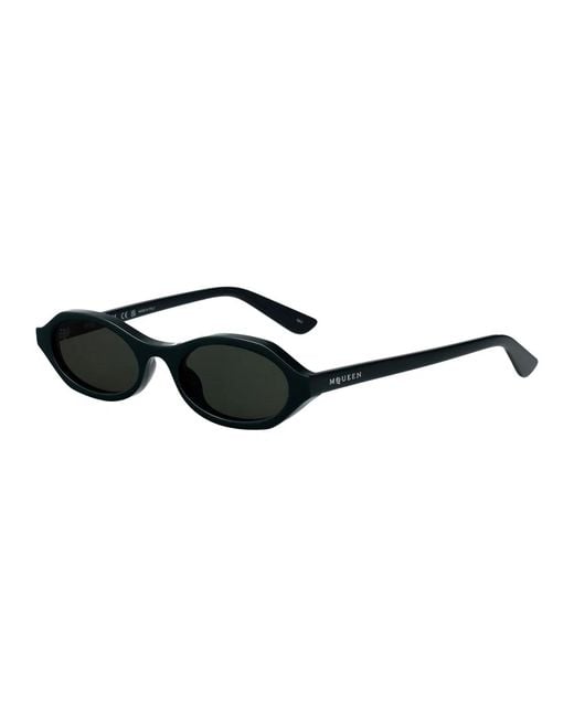 McQueen Black Acetate Sunglasses