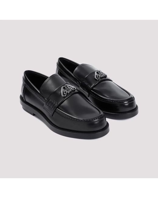 McQueen Black Seal Loafers