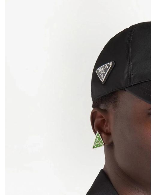 Prada Black Re-Nylon Baseball Cap for men