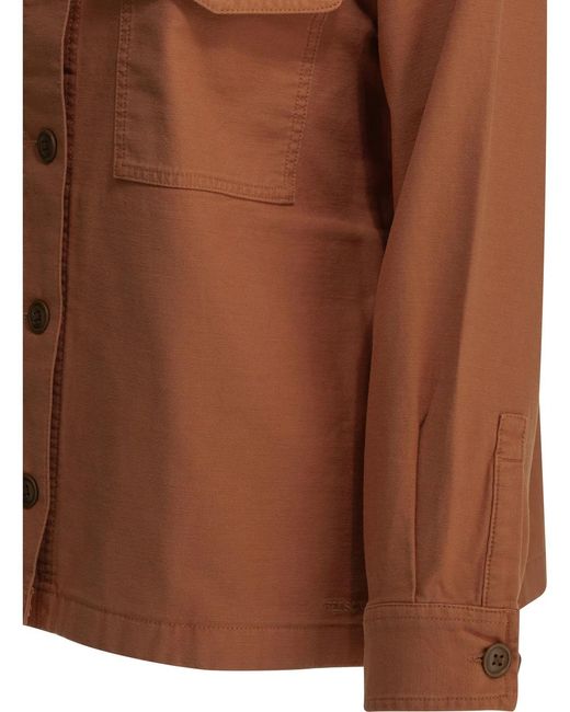 Filson Brown "Reverse Sateen Jac-Shirt" Casual Shirt