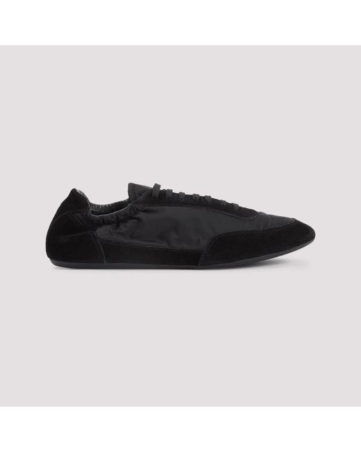 Prada Black Nylon And Suede Sneakers for men