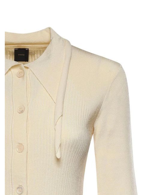 Pinko Natural Angora Viscose Polyamide T-Shirt