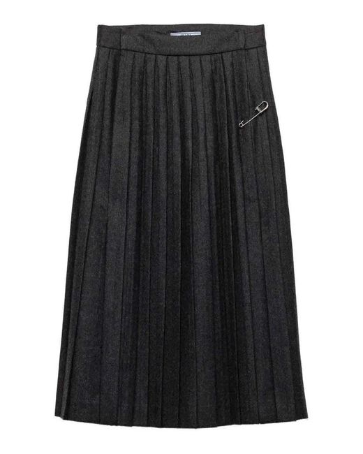 Prada Black Midi Skirt