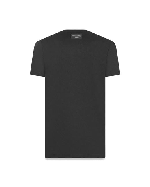 DSquared² Black Cotton T-Shirt for men