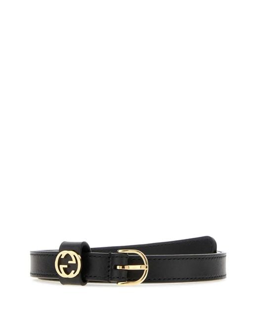 Gucci Black Wbelt W.15