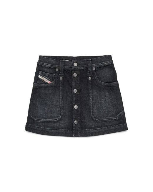 DIESEL Black Denim Skirt
