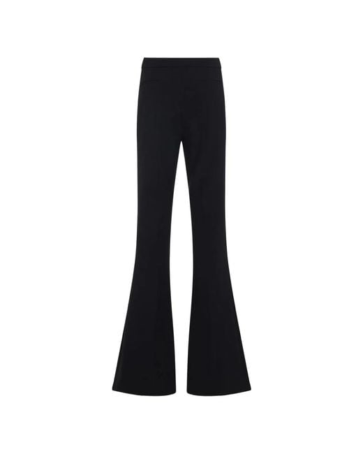 Elisabetta Franchi Blue Flare Trim Trousers