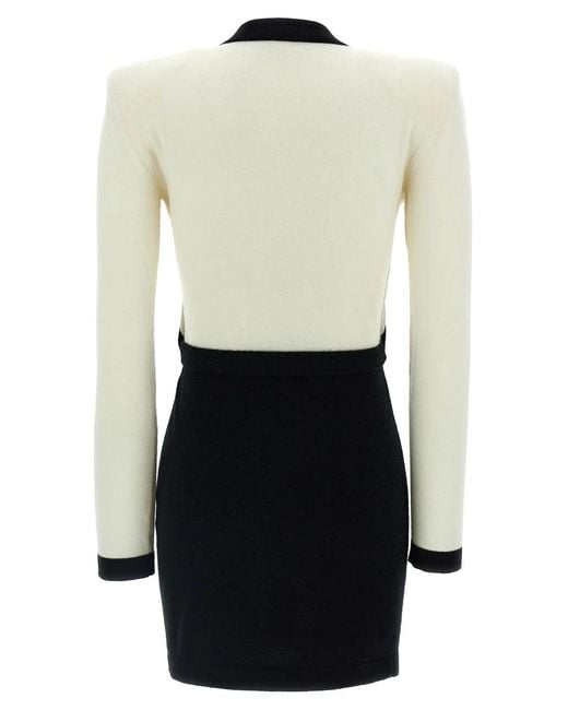 Balmain Black 'Filo Leone Catena' Dress