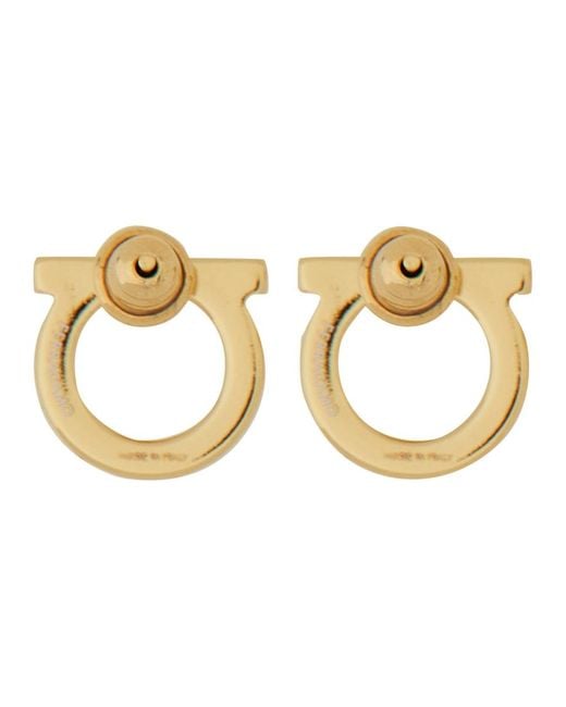 Ferragamo Metallic Orecchini "Gancini"