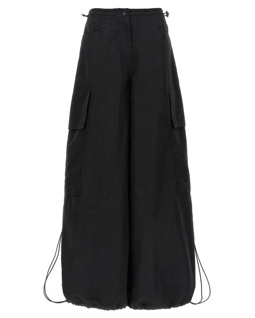 Palm Angels Black Parachute Pants