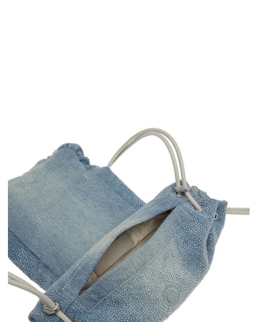 DIESEL Blue Scrunch Denim Shoulder Bag