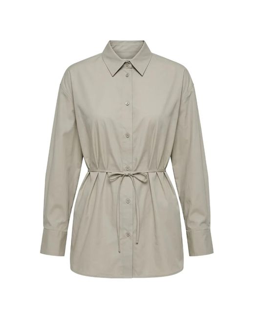 Liu Jo Gray Tie Fastening Shirt