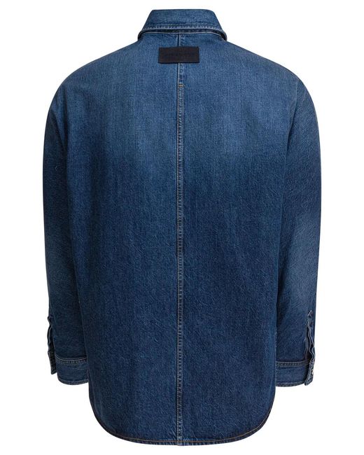 Givenchy Blue Denim Overshirt for men