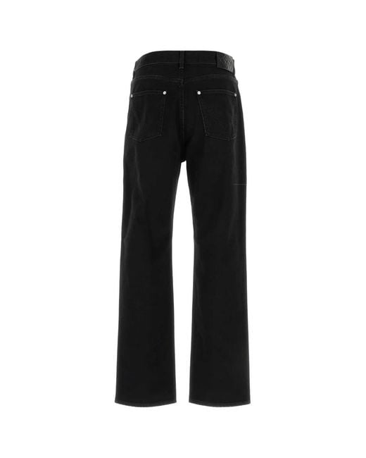 Bottega Veneta Black Straight Leg Jeans for men