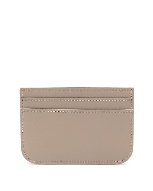 Fendi Natural Leather Ff Card Holder