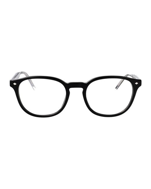 Giorgio Armani Brown Acetate Optical Glasses