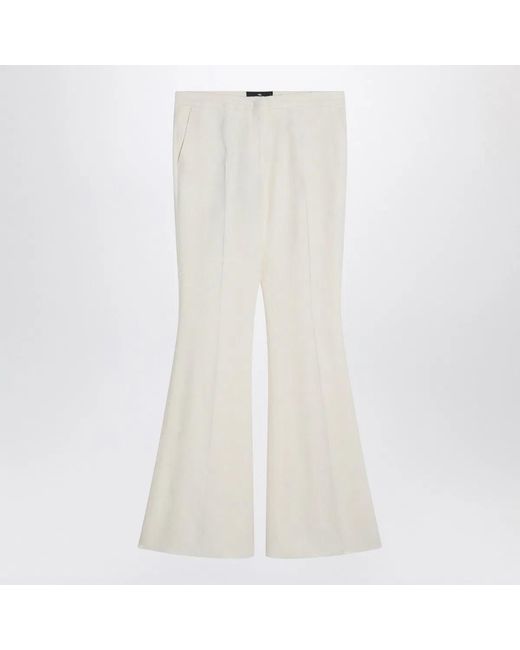 Etro White Flared Trousers