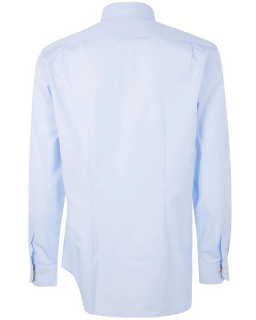 Paul Smith Blue S/C Tailored Fit Shirt for men
