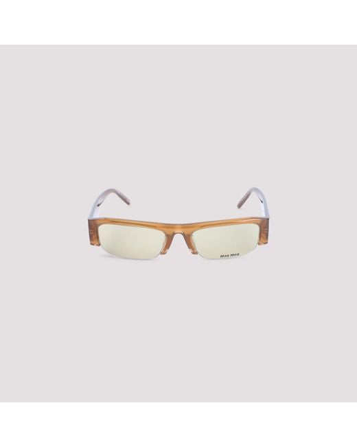 Miu Miu Metallic Acetate Sunglasses