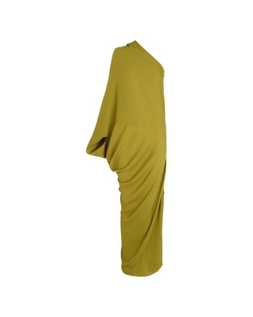 Cortana Yellow Delore Silk Long Dress