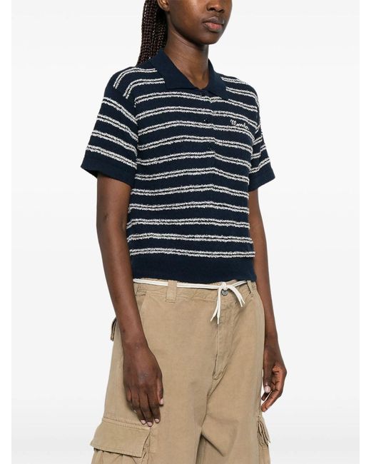 Moncler Women's Blue Technical Long-Sleeve Shirt
