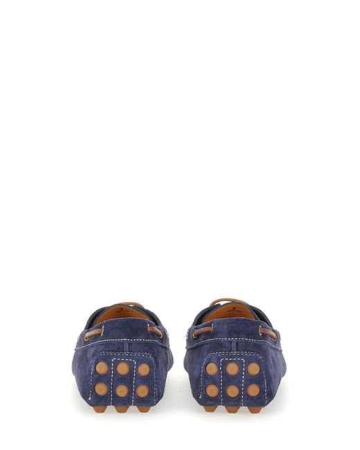 Tod's Blue Leather Loafer for men