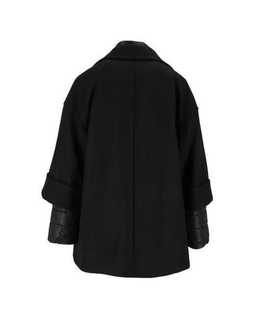 Fay Black Quilted-Insert Wool-Blend Jacket