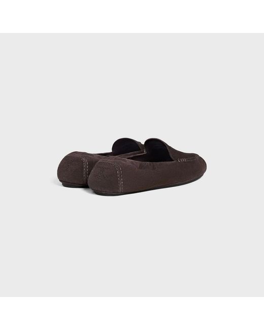 Céline Brown Adam Suede Loafers for men