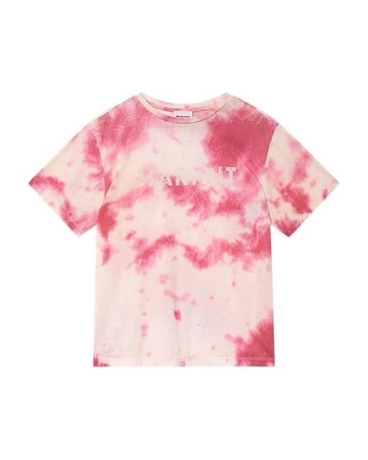 Isabel Marant Pink Isabel Marant Etoile Zewel Ss T-Shirt Logo