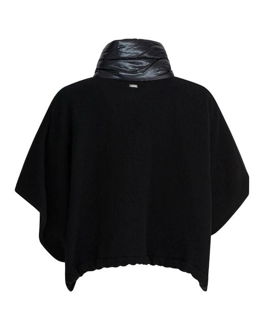 Herno Black "Resort" Poncho