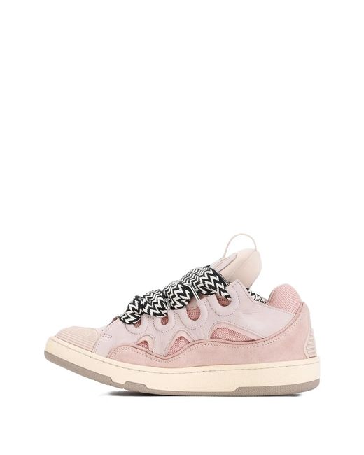 Lanvin Pink Curb Sneakers
