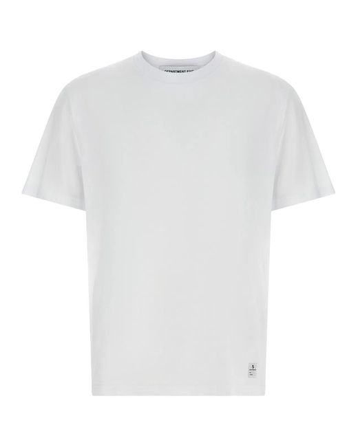Department 5 White 'Bold' T-Shirt for men