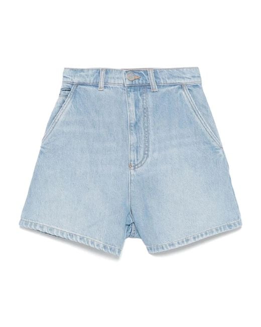 Emporio Armani Blue Denim Shorts