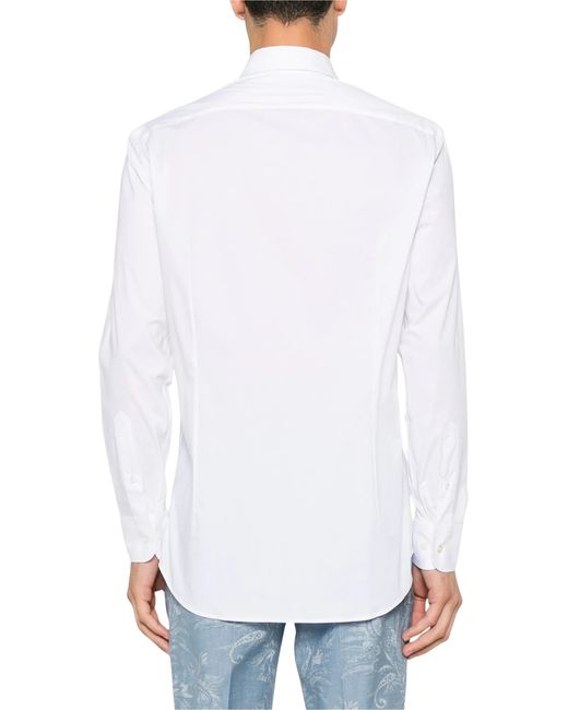 Etro White Shirt Roma Logo for men