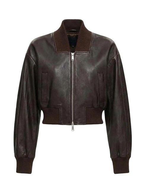 Self-Portrait Black Leather Jacket
