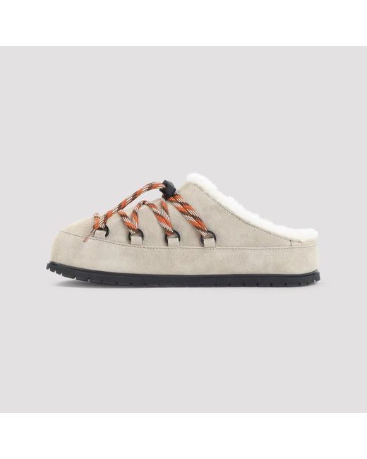 Prada Pink Deserto Shearling-Lined Mules