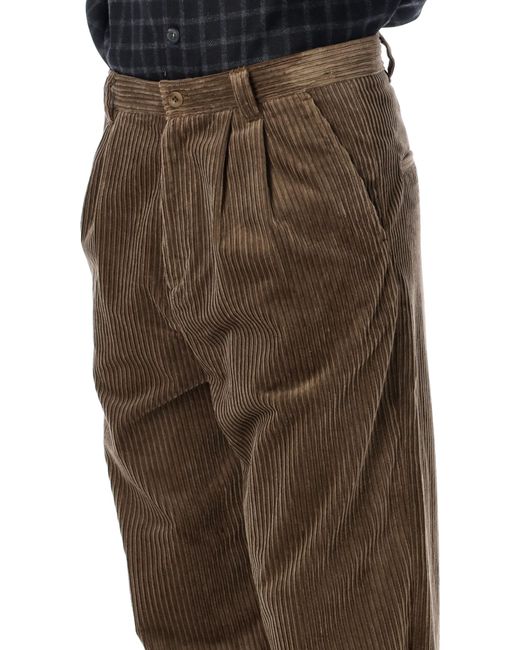 A.P.C. Brown Double Pleated Pant for men
