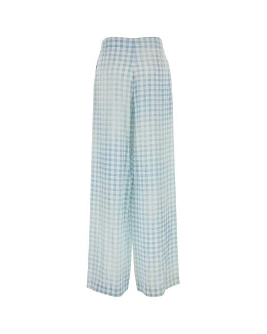 Ermanno Scervino Blue Pantalone Palazzo Coulis
