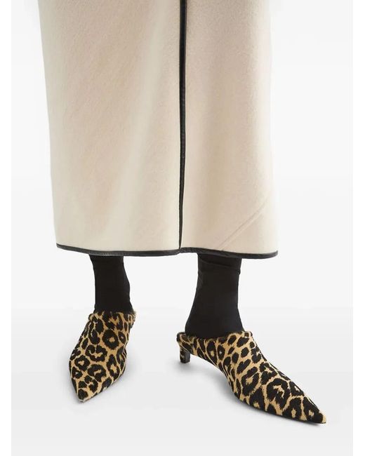Jil Sander Brown Pointed "Mule"